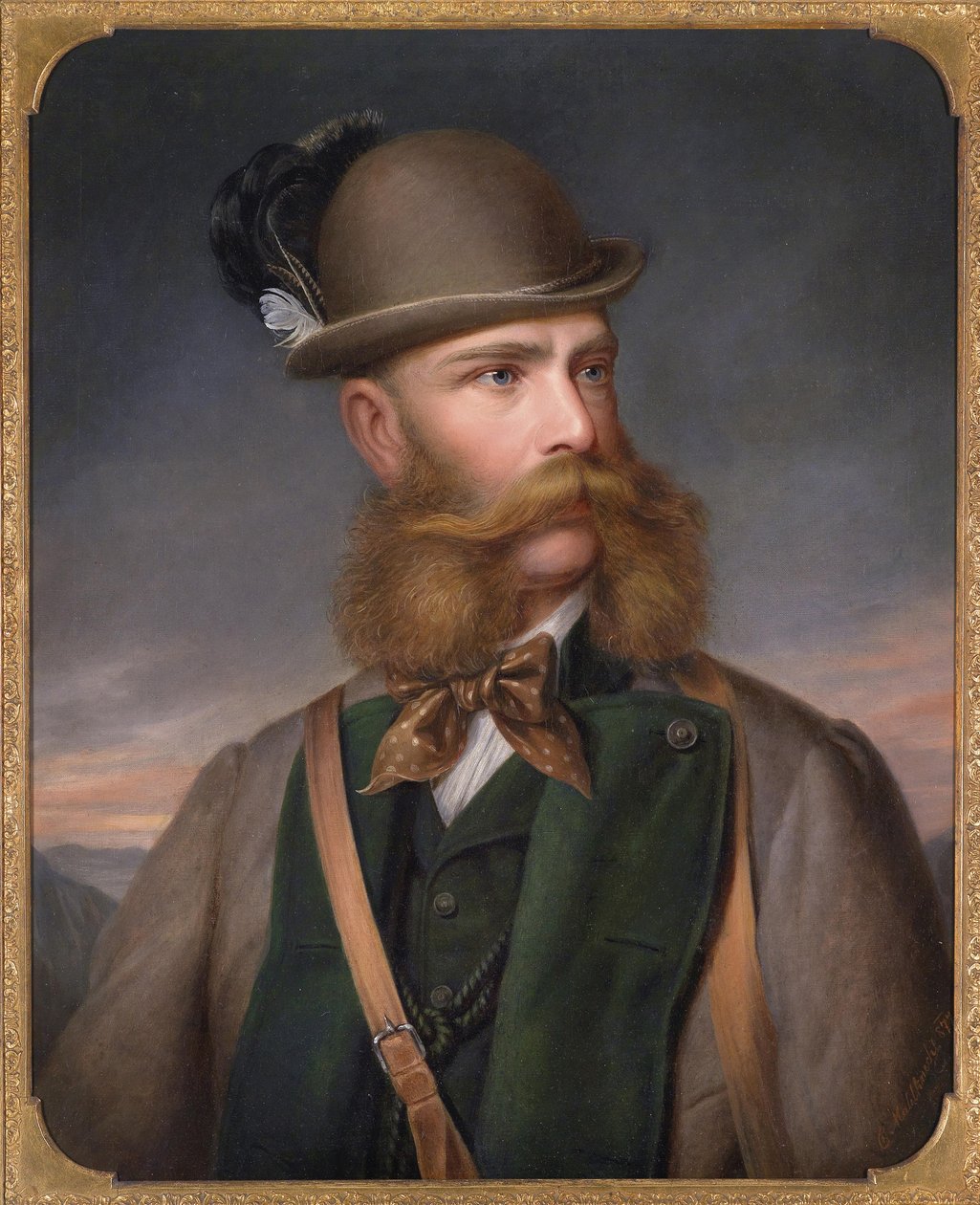 Retrato de Francisco José I de Austria en traje de caza, 1877 de Edmund Mahlknecht