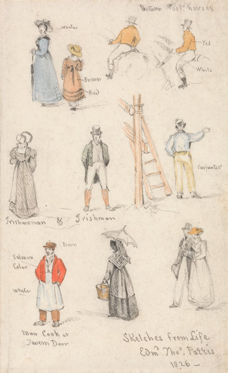 Bocetos de la vida de Edmund Thomas Parris