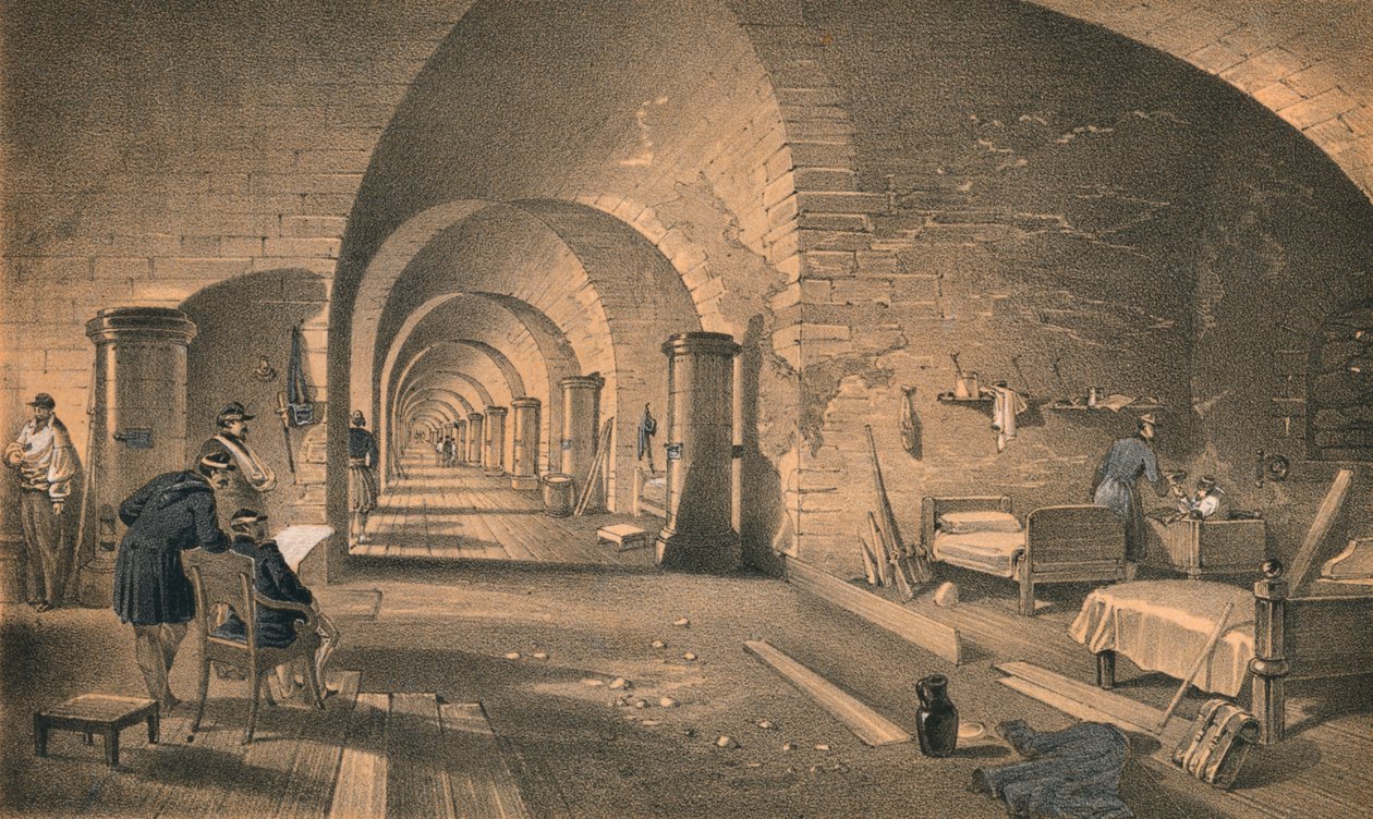 Interior del Fuerte Nicolás, 1856 de Edmund Walker