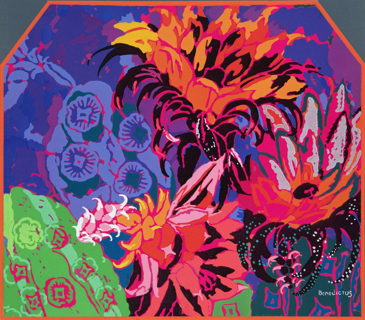 Diseño floral, ilustración de 