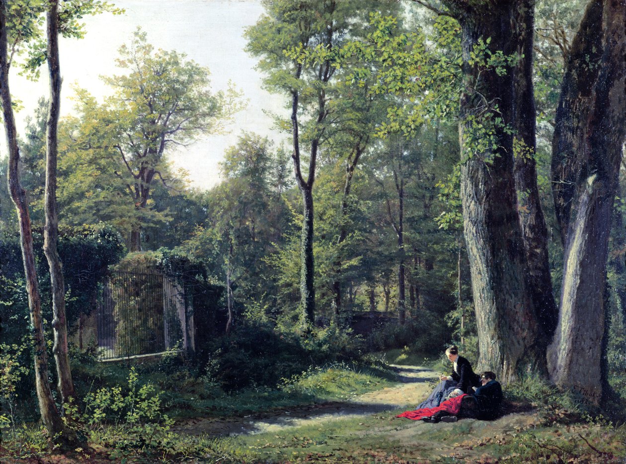 Vista de Bellevue cerca de Meudon, 1852 de Edouard Cibot
