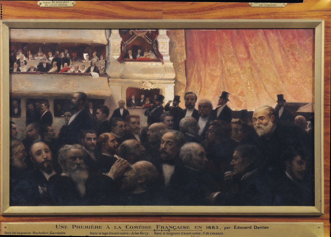 Primera Noche en la Comédie Française en 1885 de Edouard Joseph Dantan