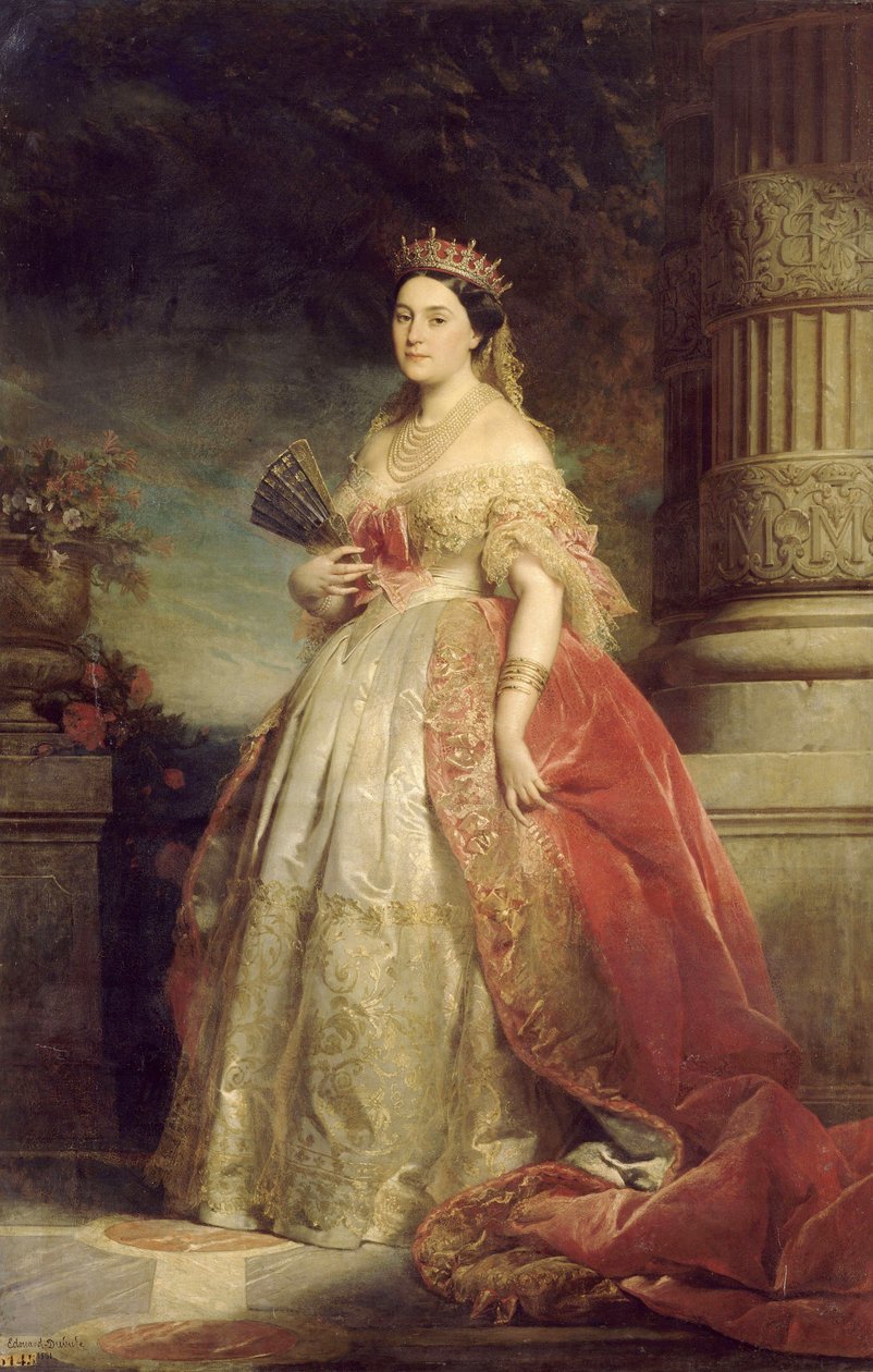 Retrato de la emperatriz Eugenia de Edouard Louis Dubufe