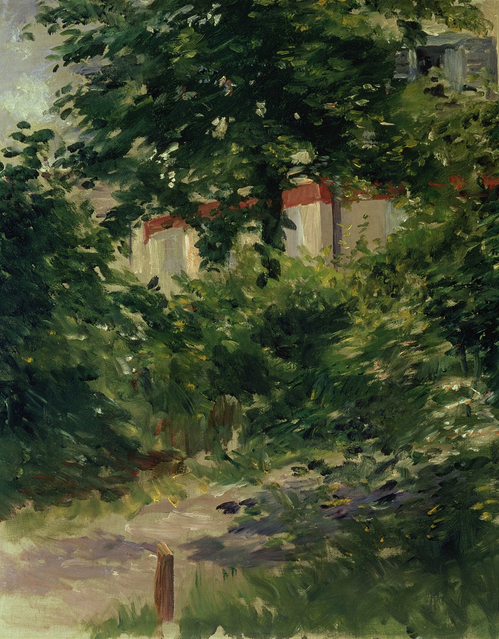 Un Rincón del Jardín en Rueil, 1882 de Édouard Manet