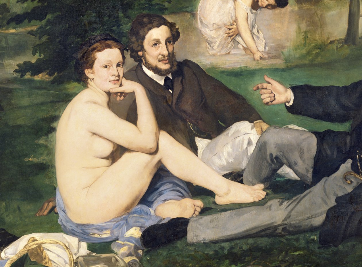 Desayuno sobre la hierba, 1863 (detalle) de Édouard Manet