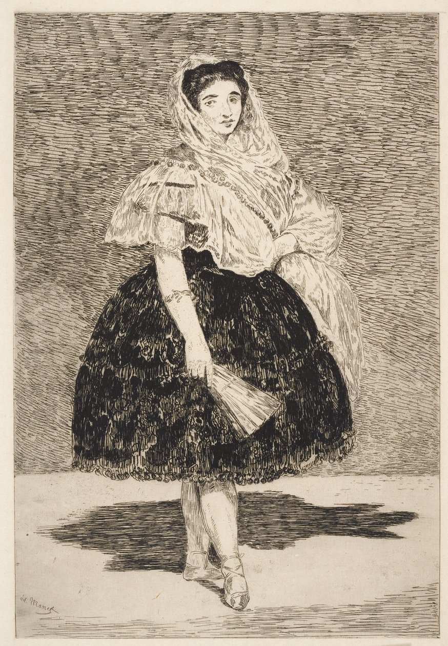 Lola de Valence, 1863 (aguafuerte y aguatinta) de Édouard Manet