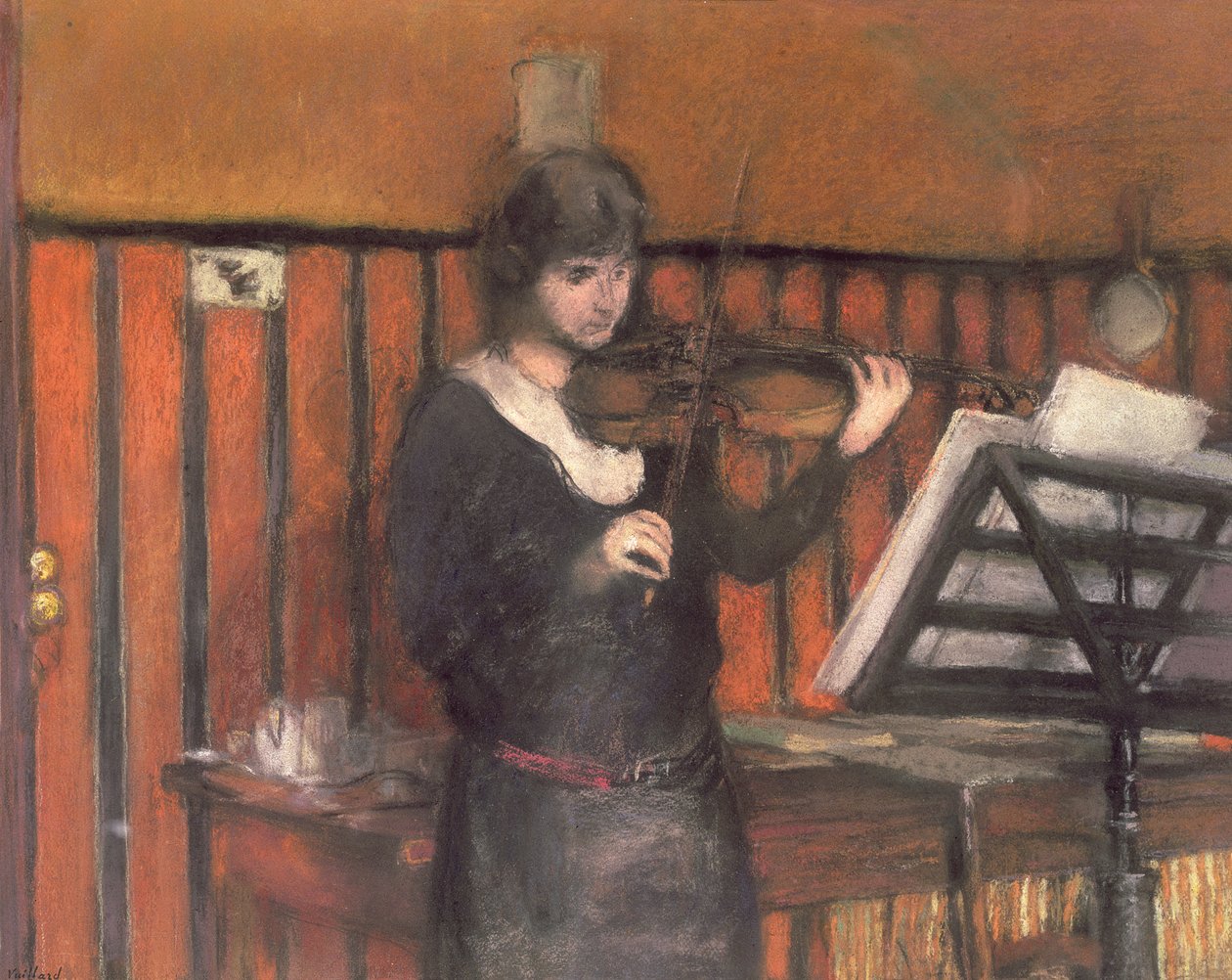 Madame Miriam Fried (n.1846), la violinista de Edouard Vuillard