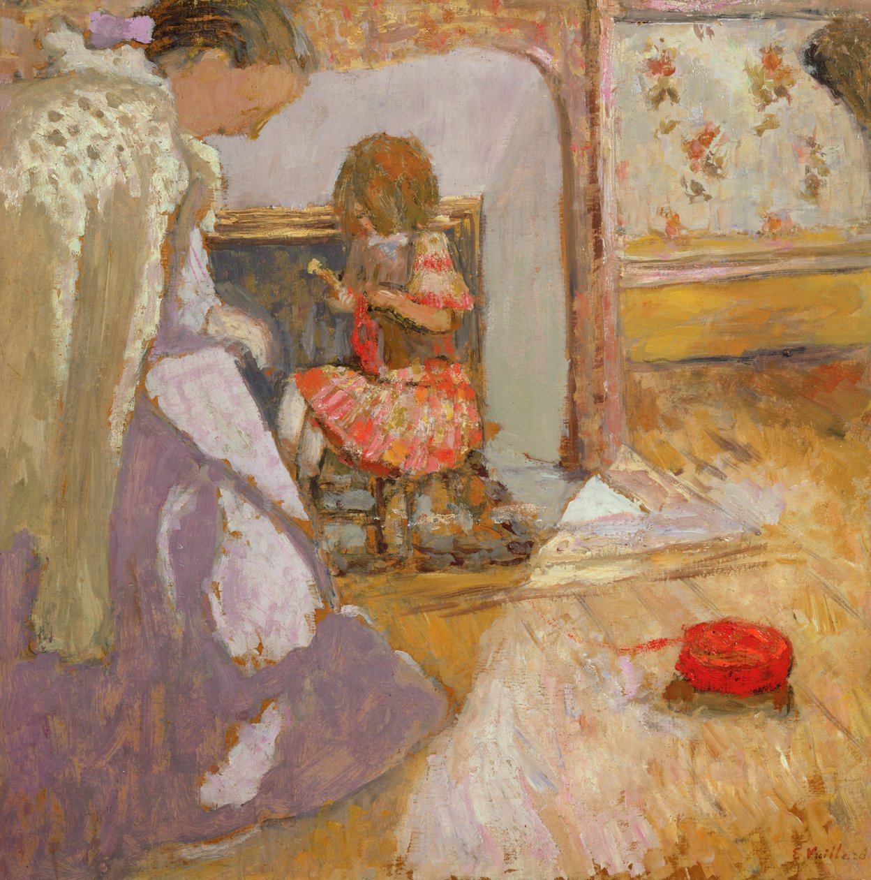 La bola roja de lana, c.1903-05 de Edouard Vuillard