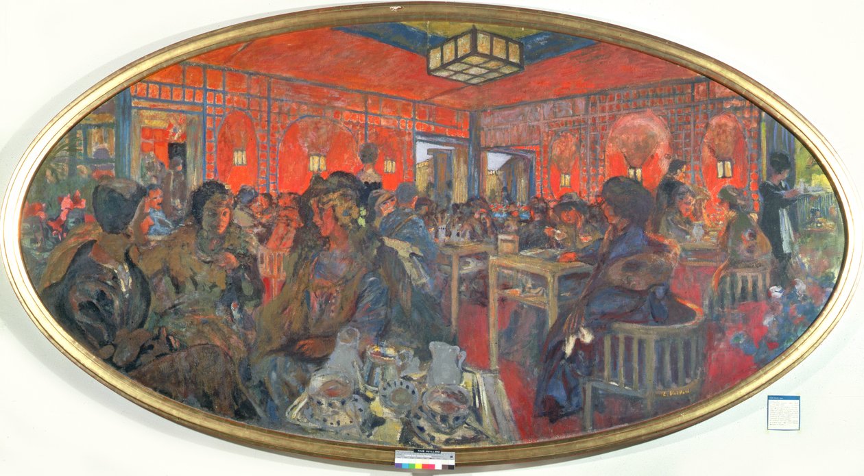 La Sala de Té en el Grand Teddy, 19189 de Edouard Vuillard