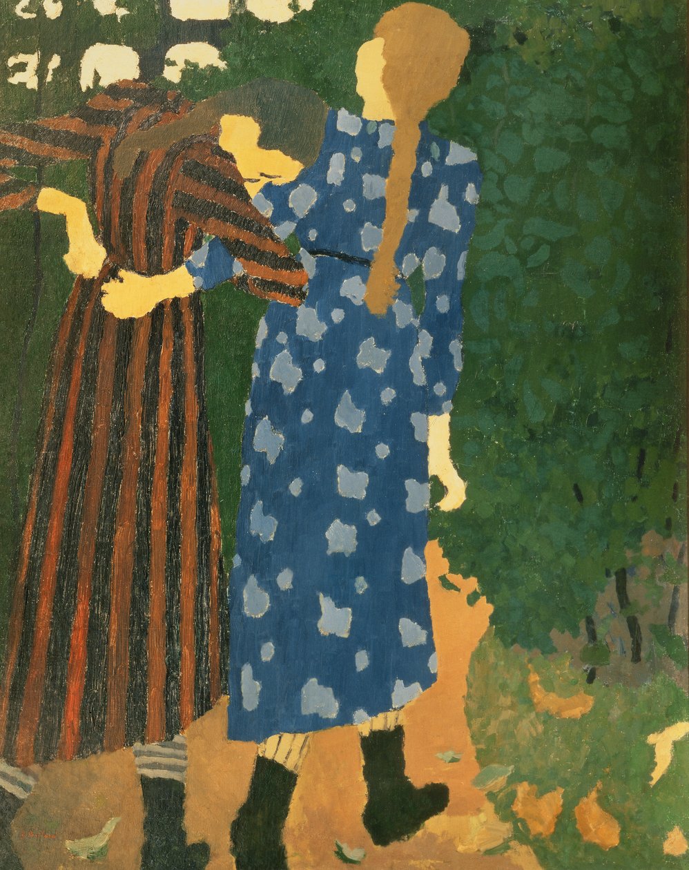Dos chicas caminando de Edouard Vuillard