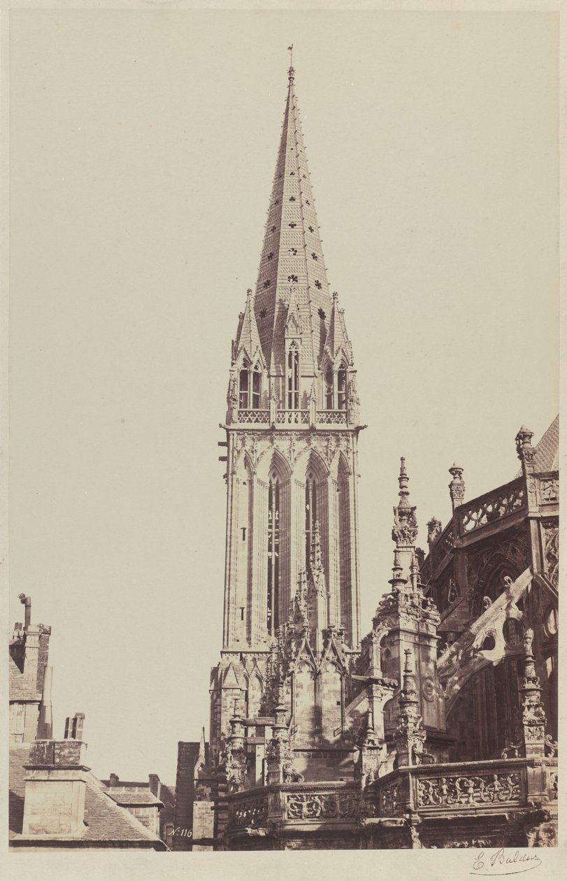 Iglesia de Saint-Pierre, Caen,1855 (foto) de Edouard-Denis Baldus