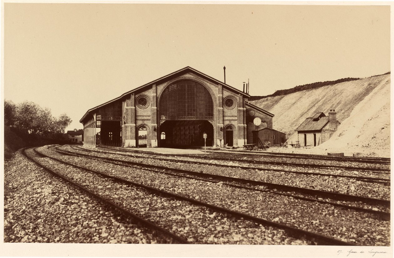 Estación de Longueau, 1855 (foto) de Edouard Denis Baldus