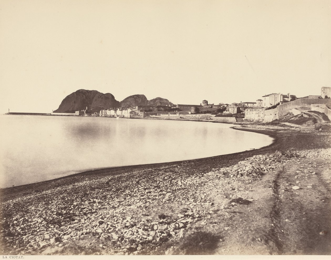La Ciotat, hacia 1860 (foto) de Edouard Denis Baldus