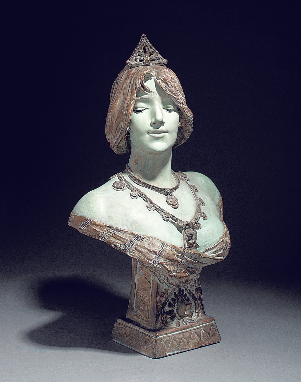 Busto modelado como Sarah Bernhardt, Exposición Universal, París de Edouard (after) Drouot