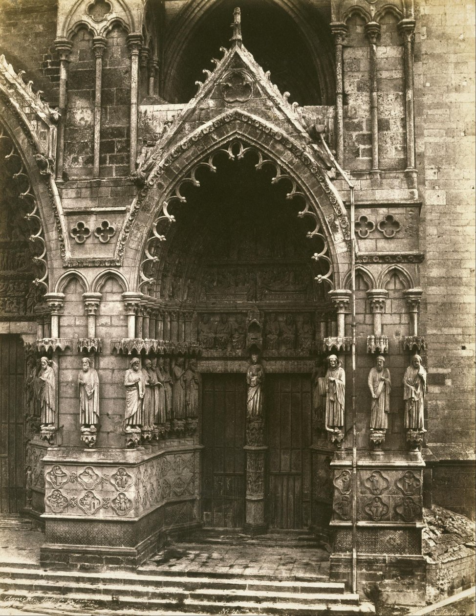 Catedral de Amiens (Puerta de la Virgen) de Édouard Baldus