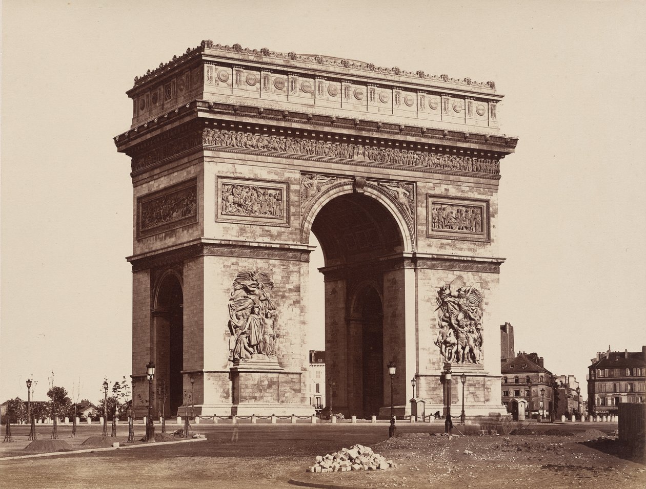 Arco de Triunfo de la Estrella, París de Édouard Baldus