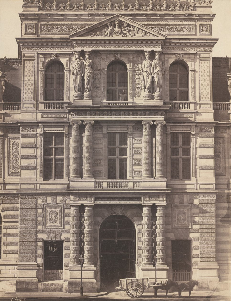 Bibliothèque Impériale du Louvre, 1856-1857 de Édouard Baldus