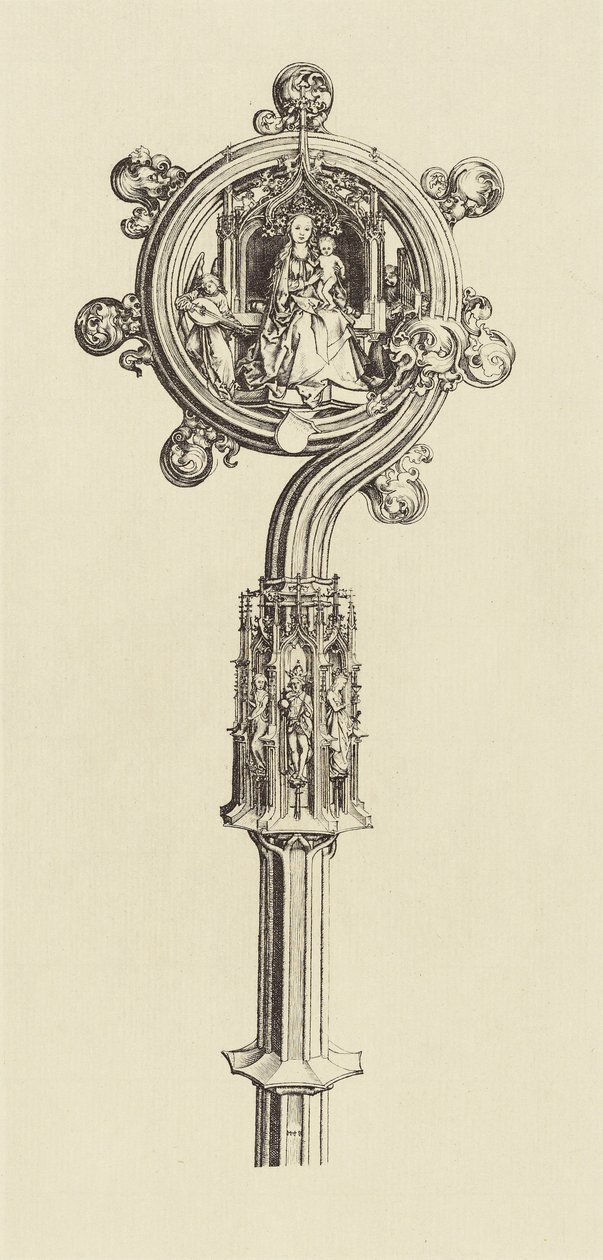 [Diseño para un bastón de Martin Schongauer] de Édouard Baldus