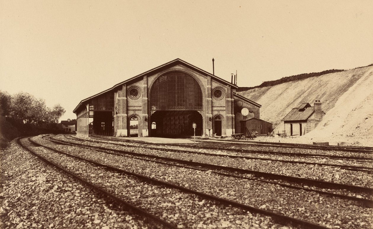 Estación de Longueau, 1855 de Édouard Baldus