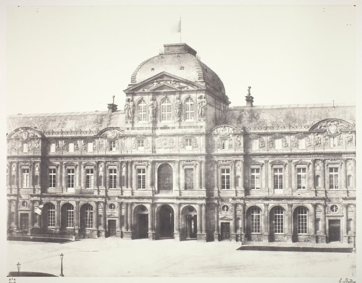 Louvre: Pabellón del Reloj de Édouard Baldus