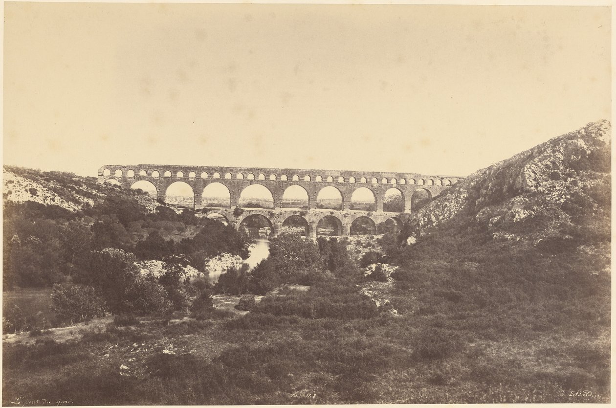 Puente del Gard de Édouard Baldus