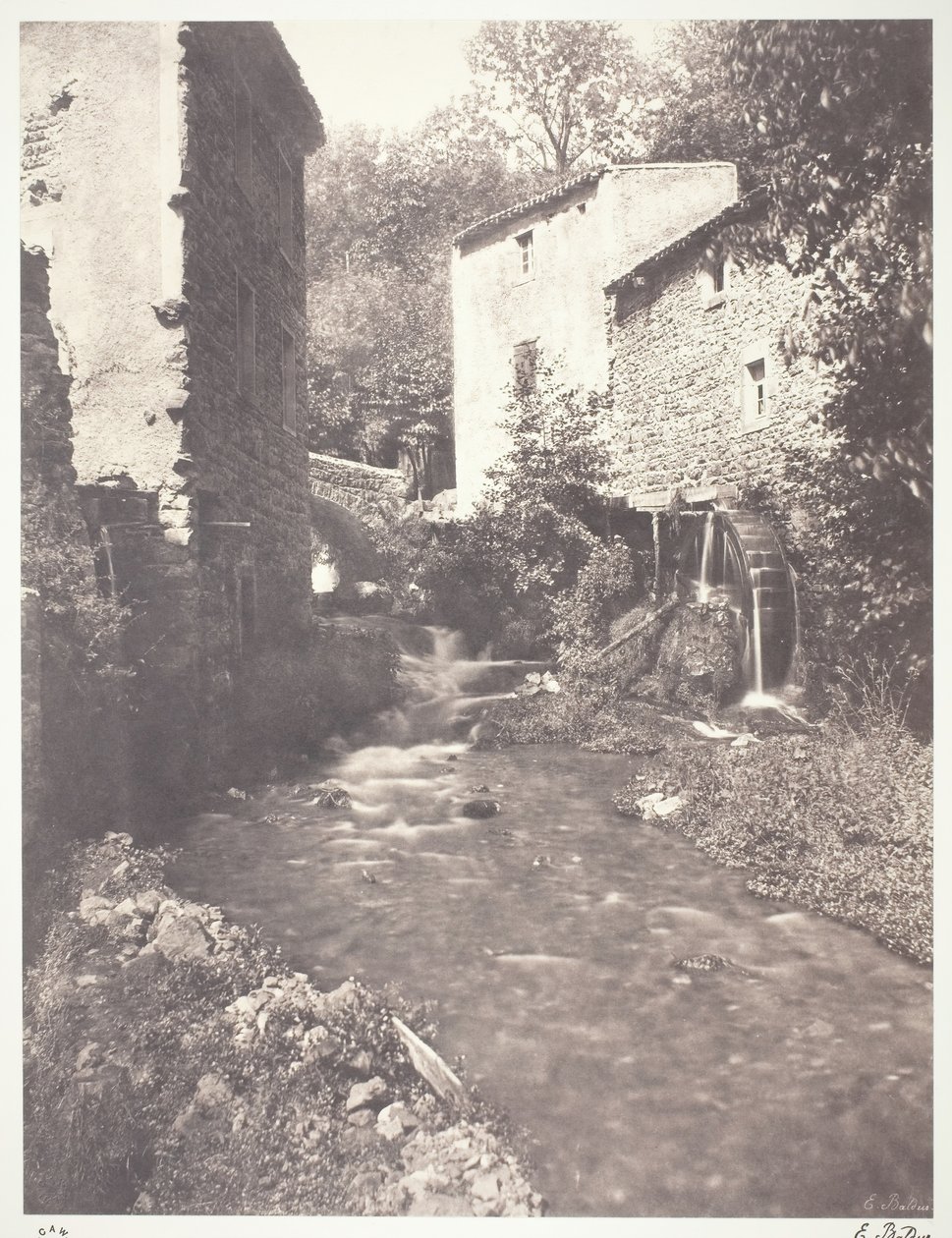 Molinos de Agua en Auvernia, 1852, impreso en 1978 de Édouard Baldus