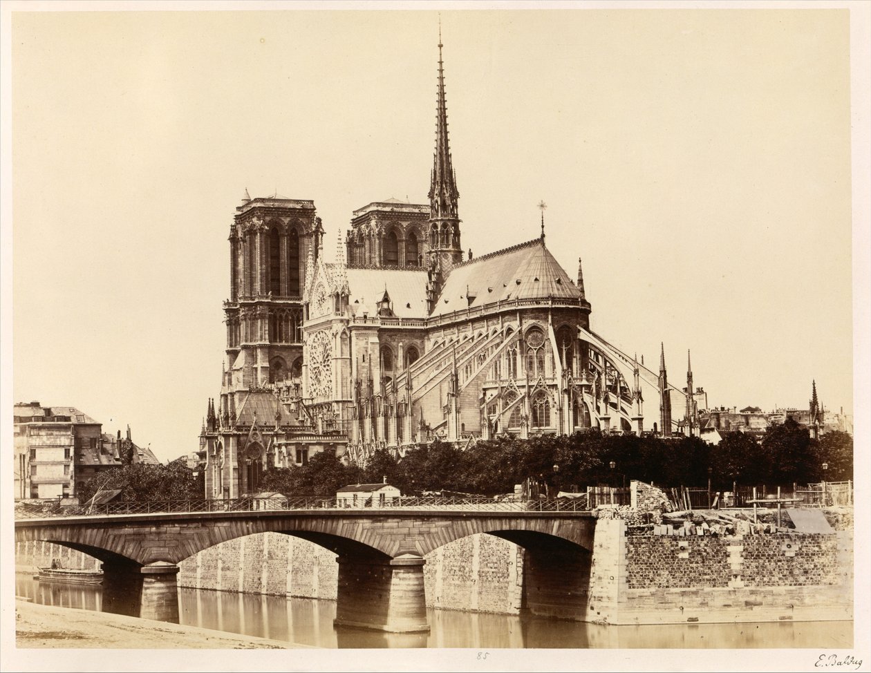 Notre-Dame (Ábside) de Édouard Baldus