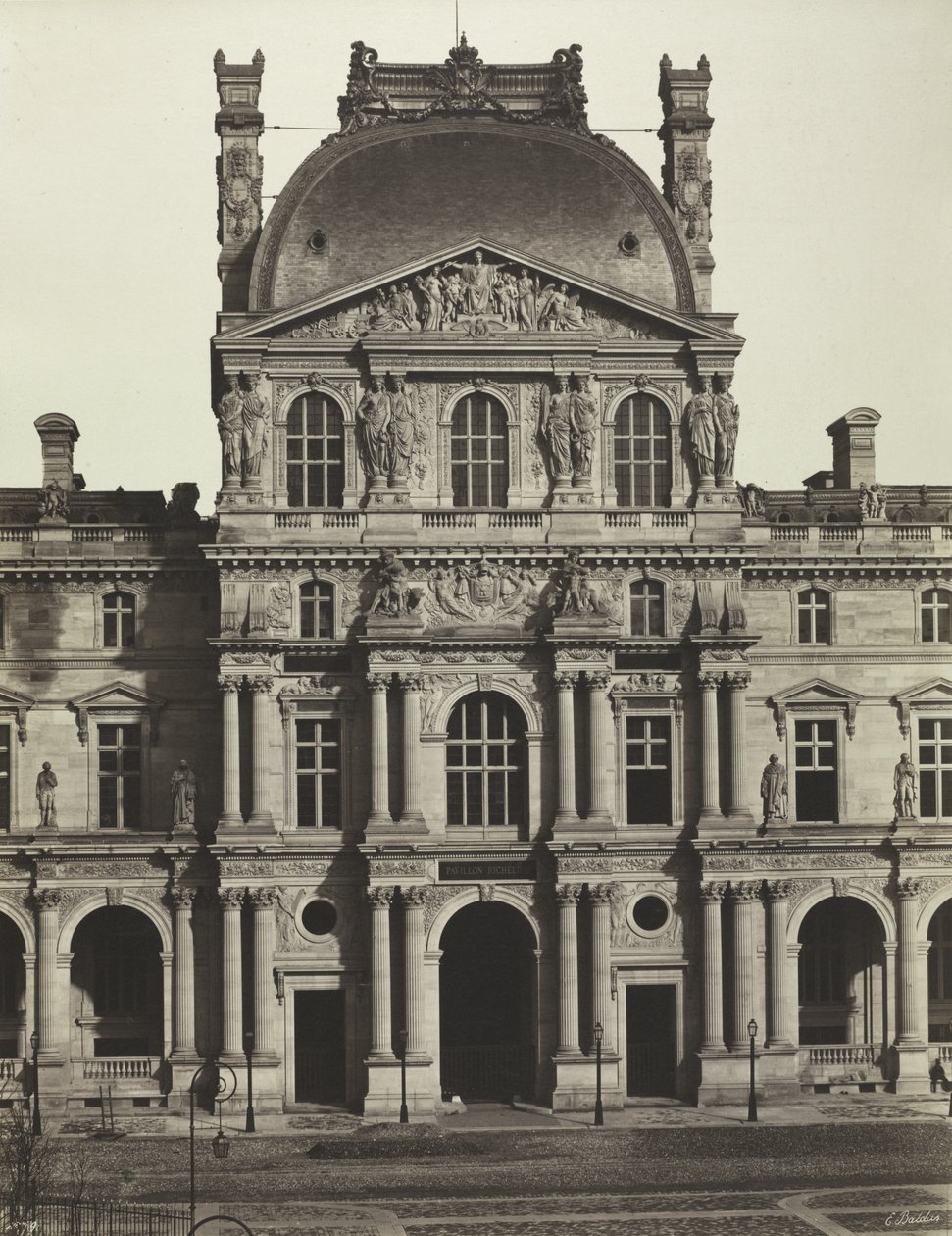 Pabellón Richelieu, Louvre, París de Édouard Baldus