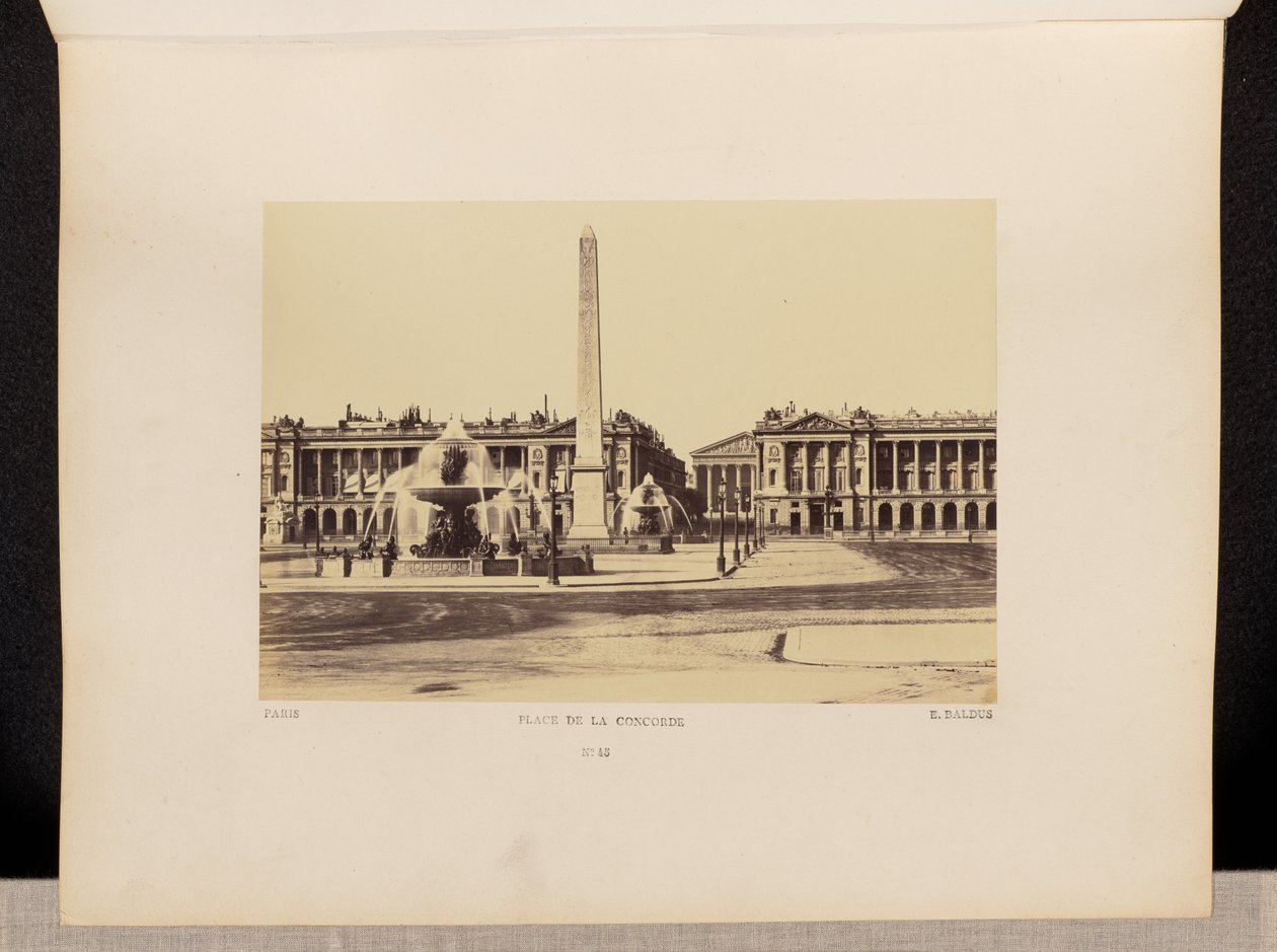Plaza de la Concordia (nº 45) de Édouard Baldus