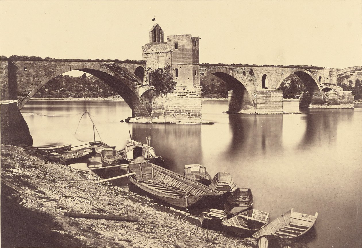 Puente de Saint Bénézet, Aviñón de Édouard Baldus