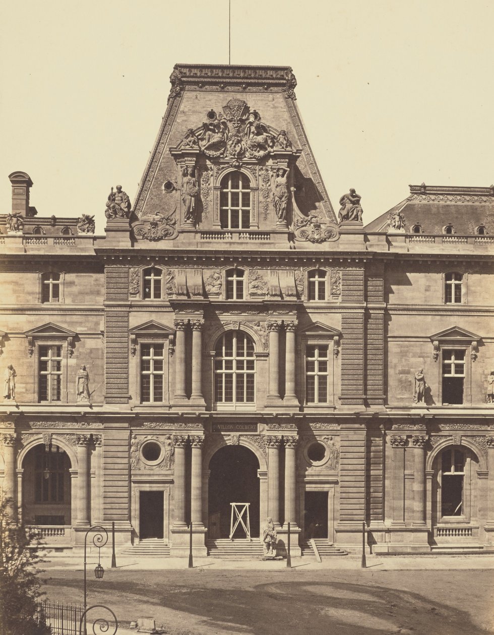 El Pabellón Colbert, Louvre, París de Édouard Baldus