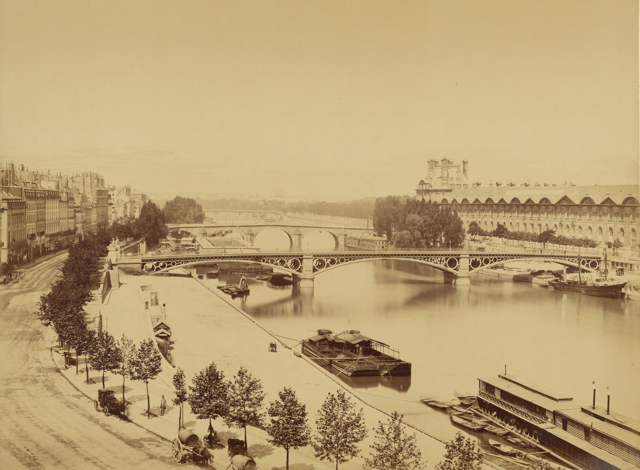 El Sena y la Île de la Cité de Édouard Baldus