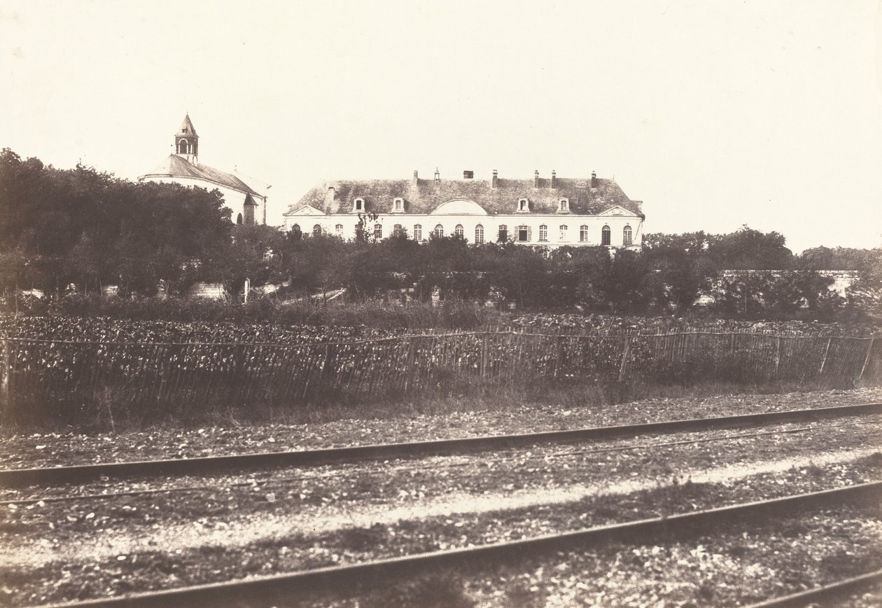 Abadía del Gard cerca de Abbeville de Edouard Denis Baldus