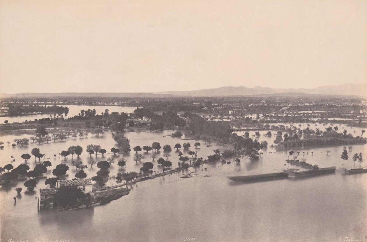 Aviñón (Inundación de 1856) de Edouard Denis Baldus