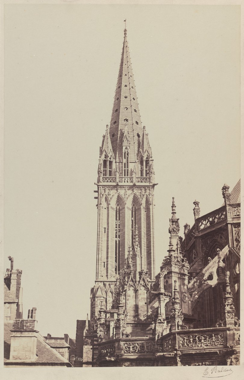 Iglesia de Saint-Pierre, Caen de Edouard Denis Baldus