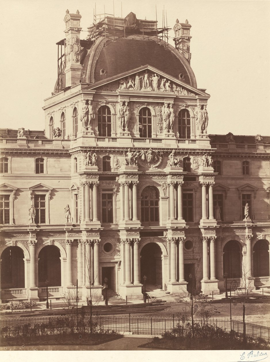 Vista del Louvre de Edouard Denis Baldus