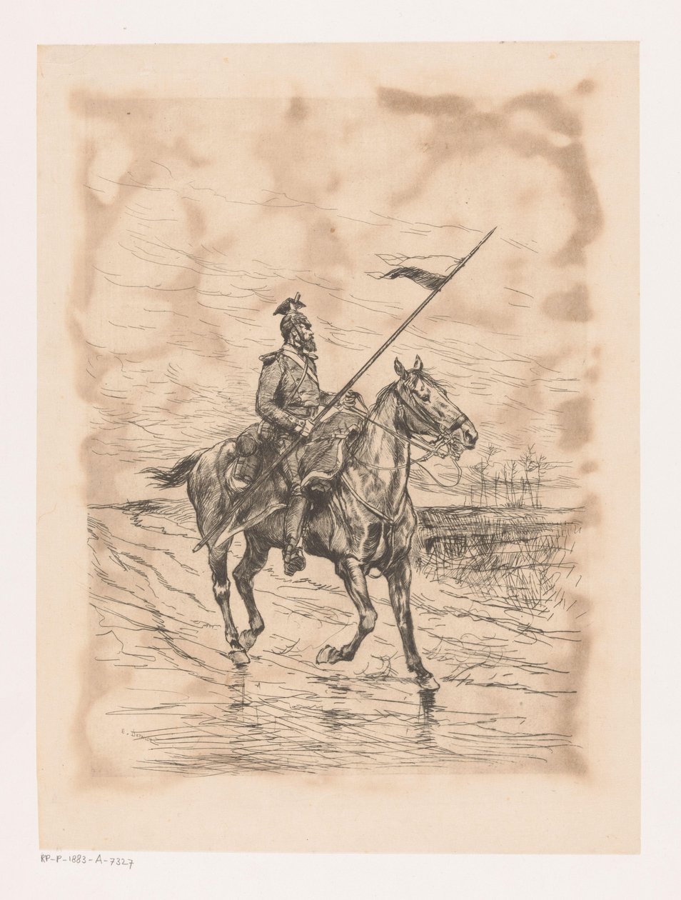 Ulaan en tiempo tormentoso de Edouard Detaille