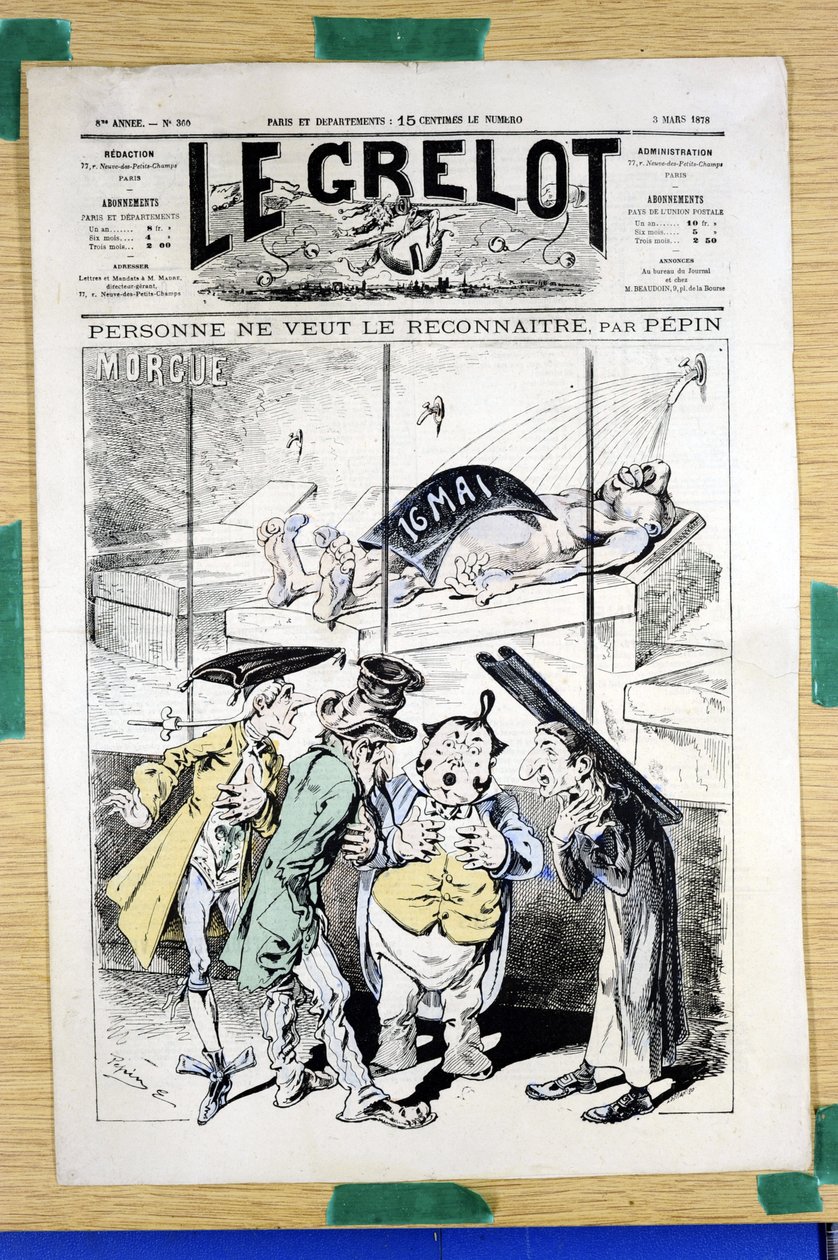 Portada de "Le Grelot", número 360, Satírico en Colores de Edouard Guillaumin Pepin