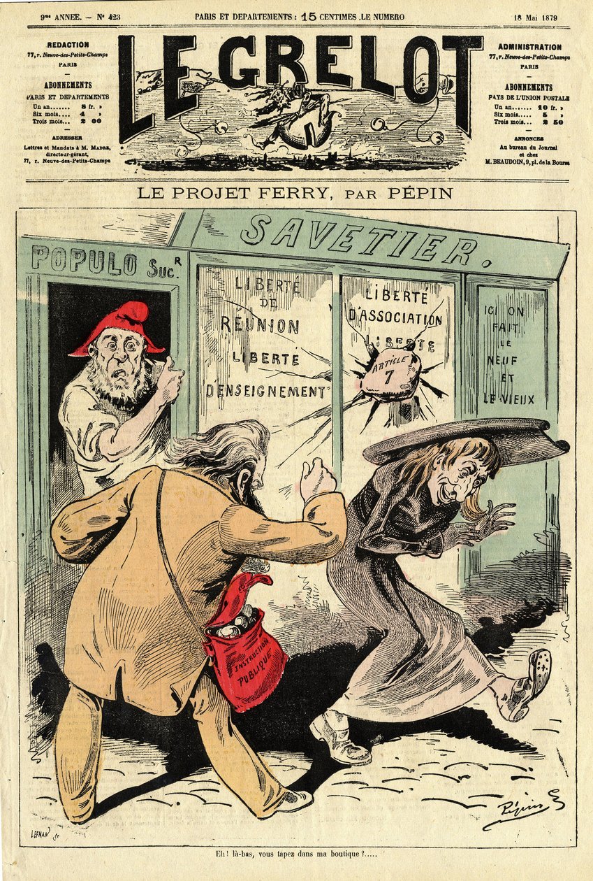 Portada de Le Grelot, número 423 de Edouard Guillaumin Pepin