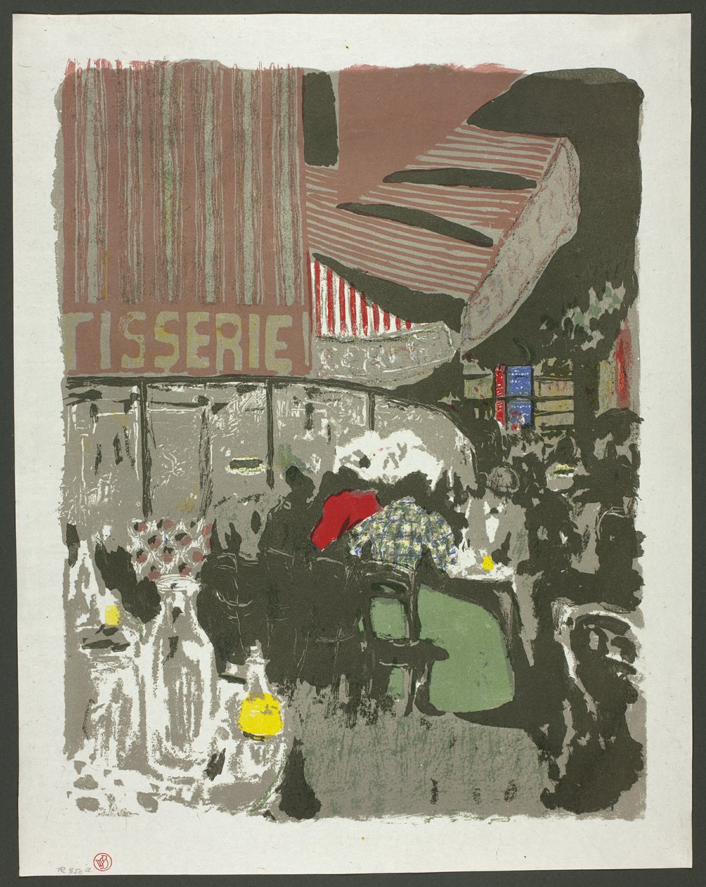 La pastelería, plato diez de Paisajes e interiores de Édouard Jean Vuillard