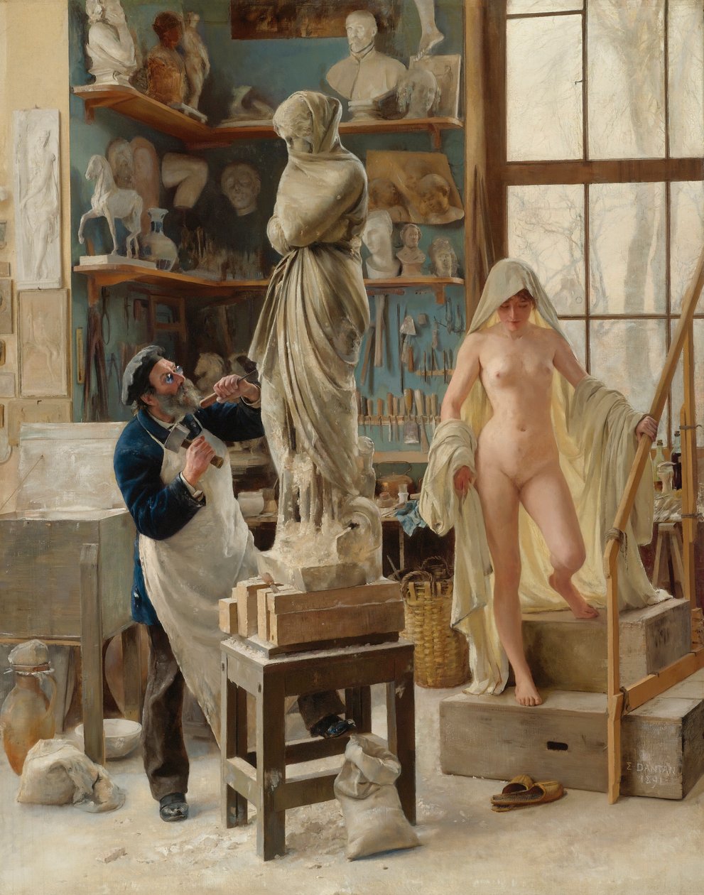 Francés:  Une Restauration Una Restauración de Edouard Joseph Dantan