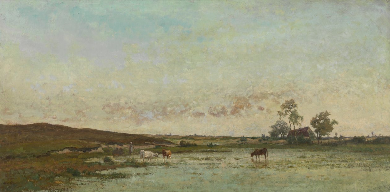 Fen en el "Kempen" (óleo sobre lienzo) de Edouard Jules Joseph Huberti