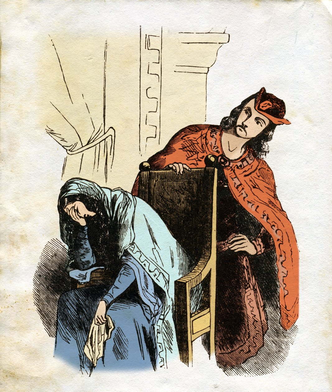 Ilustración para Ivanhoe (aguafuerte) de Edouard & Lix Theodore (1830-1897) Frere