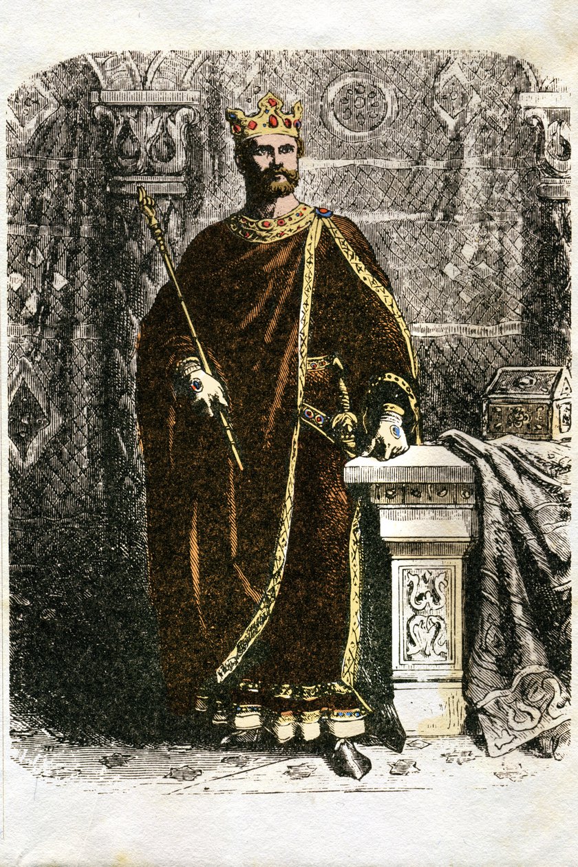 Ilustración para Ivanhoe (aguafuerte) de Edouard & Lix Theodore (1830-1897) Frere