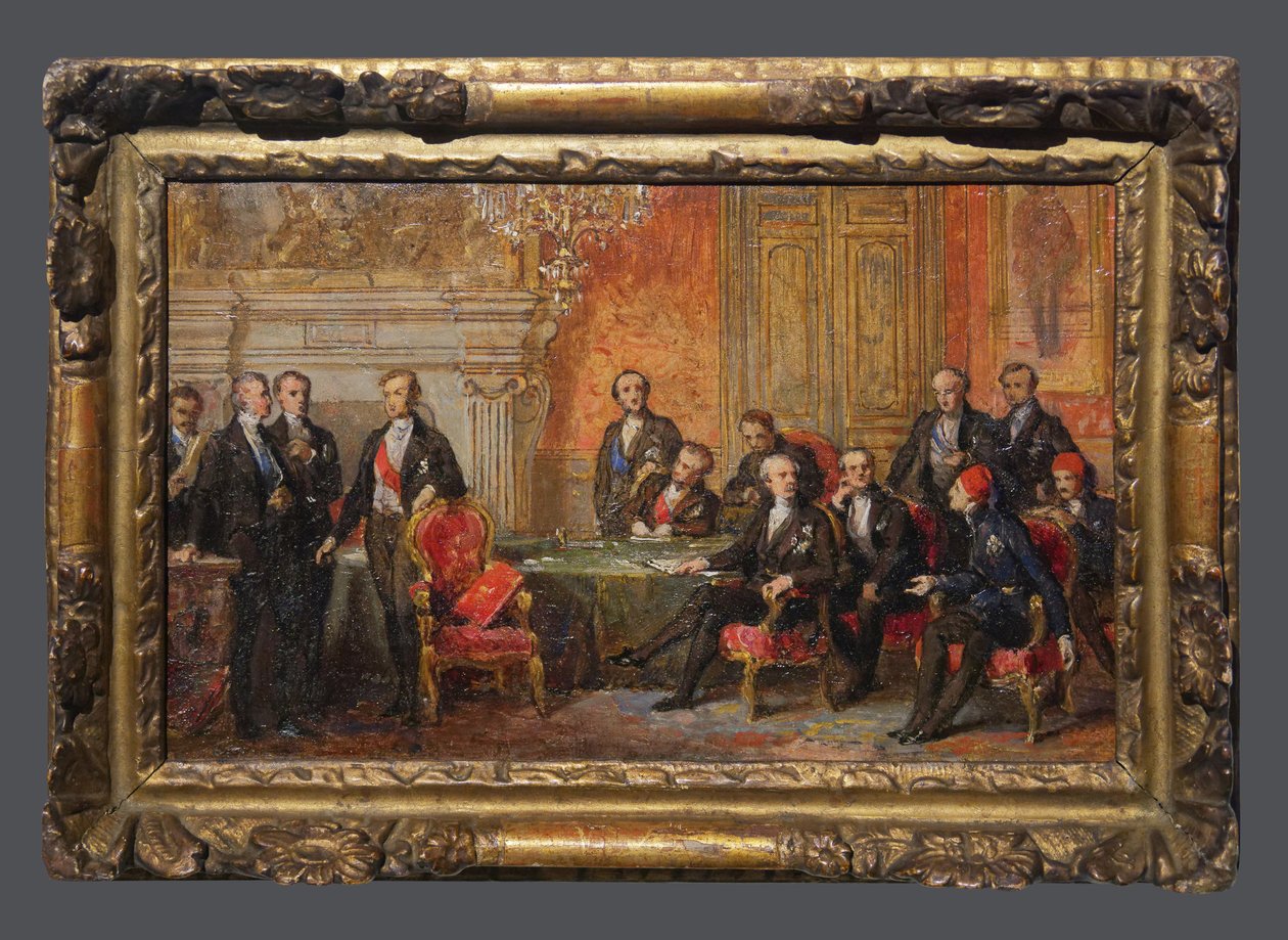 El Congreso de París, del 25 de febrero al 30 de marzo de Edouard Louis Dubufe