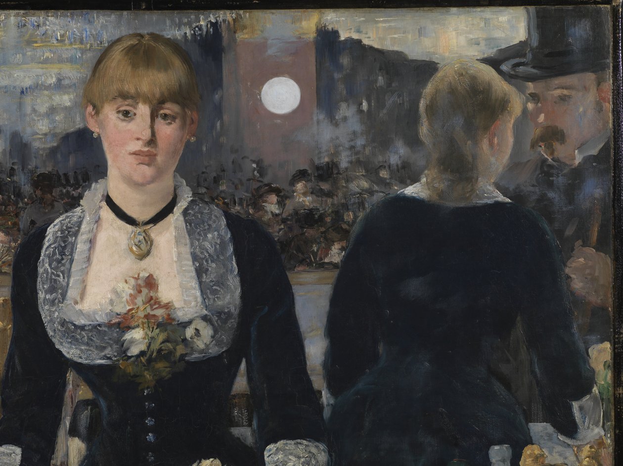 Un bar en el Folies-Bergere, 1881-82 (detalle) de Édouard Manet