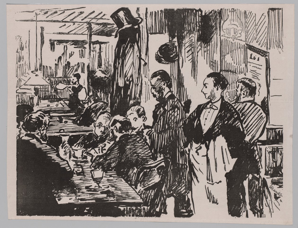 En el café de Édouard Manet