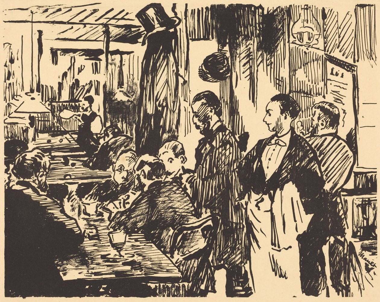 En la cafetería (Au café) de Édouard Manet