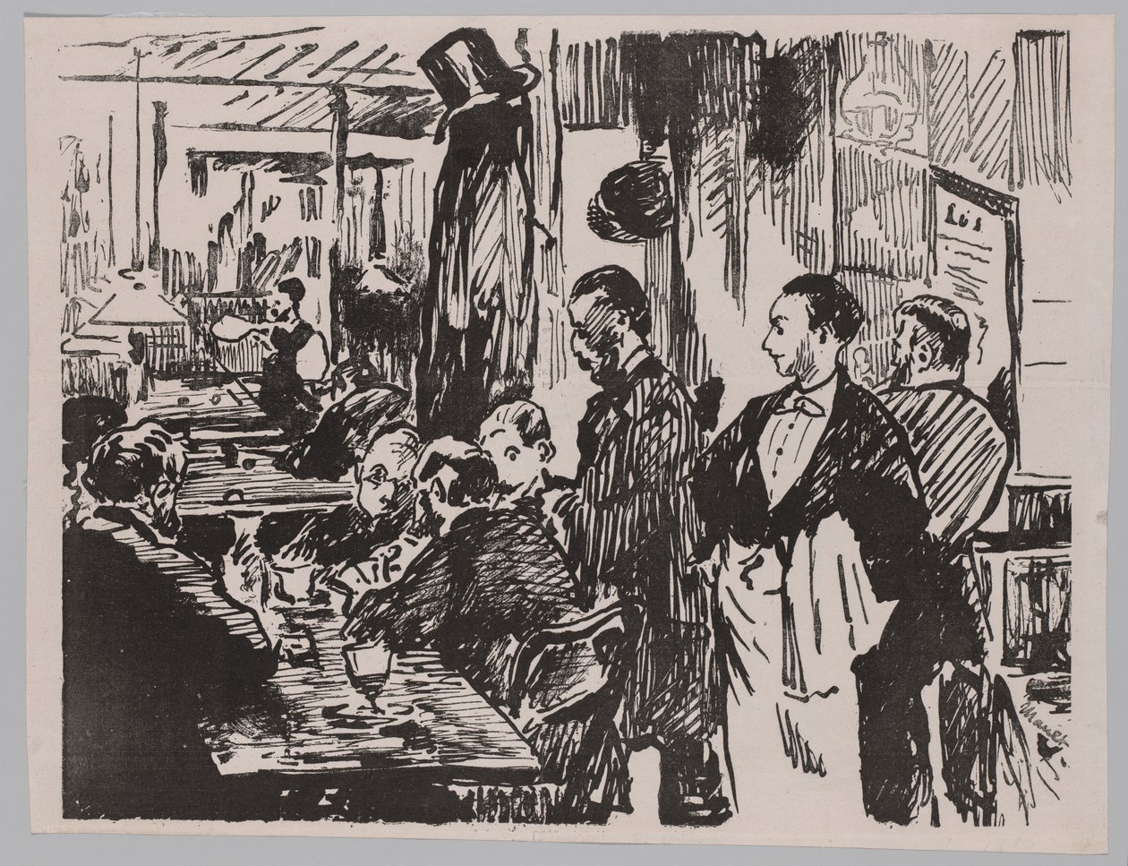 En el café de Édouard Manet