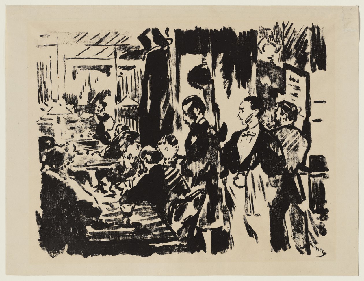 En el café de Édouard Manet